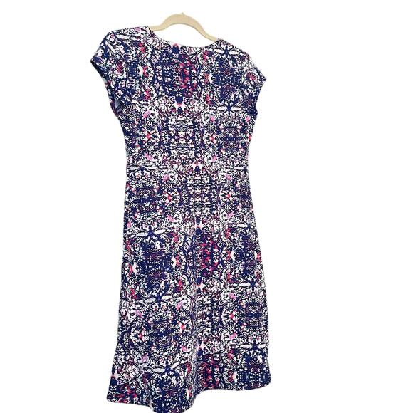 Lola Athletic Dress Geometric Pattern Womans M Athleisure Summer Casual Golf - Picture 3 of 7